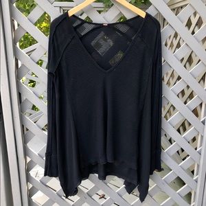 Free People Waffle Knit Sweater